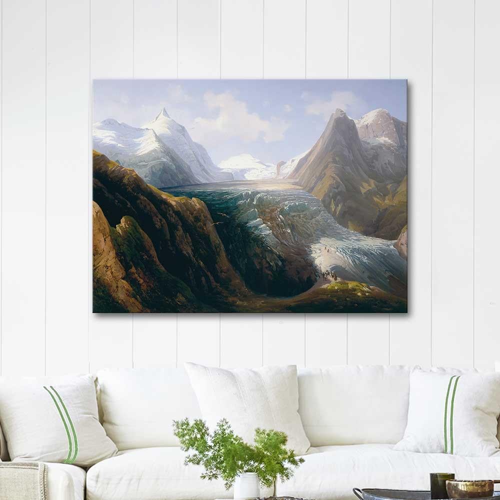 Thomas Ender Der Großglockner mit der Pasterze Art Print