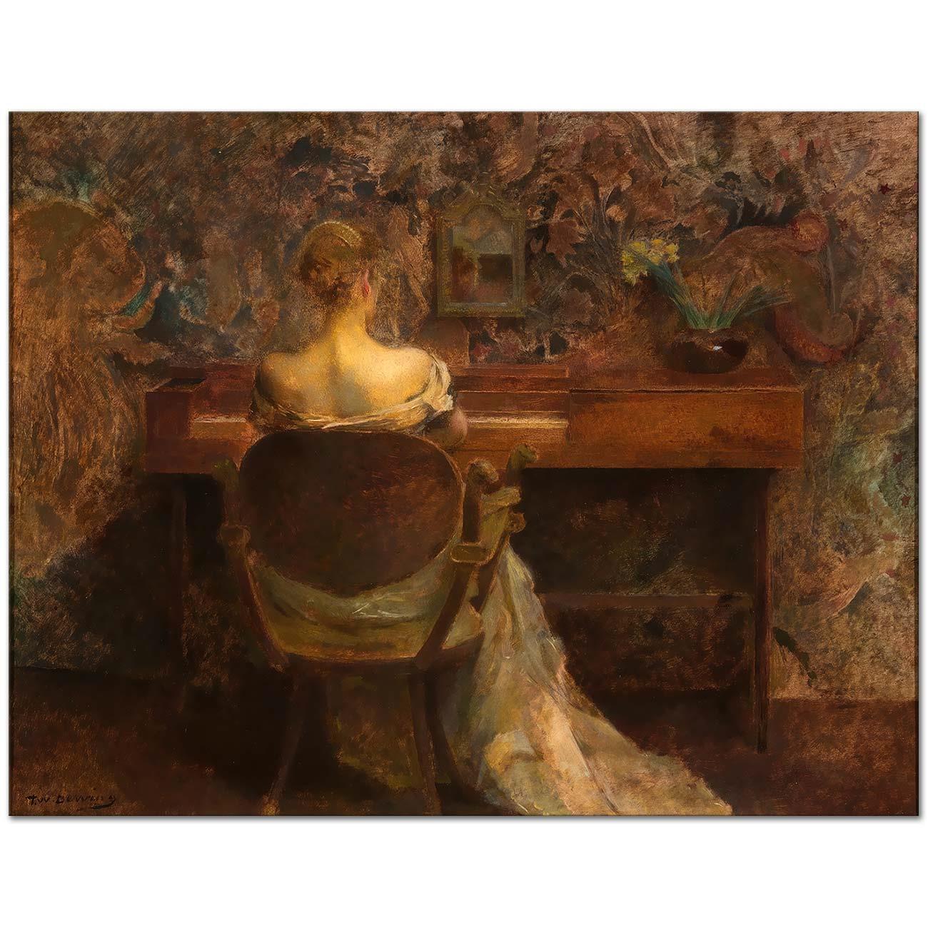 The Spinet by Thomas Wilmer Dewing