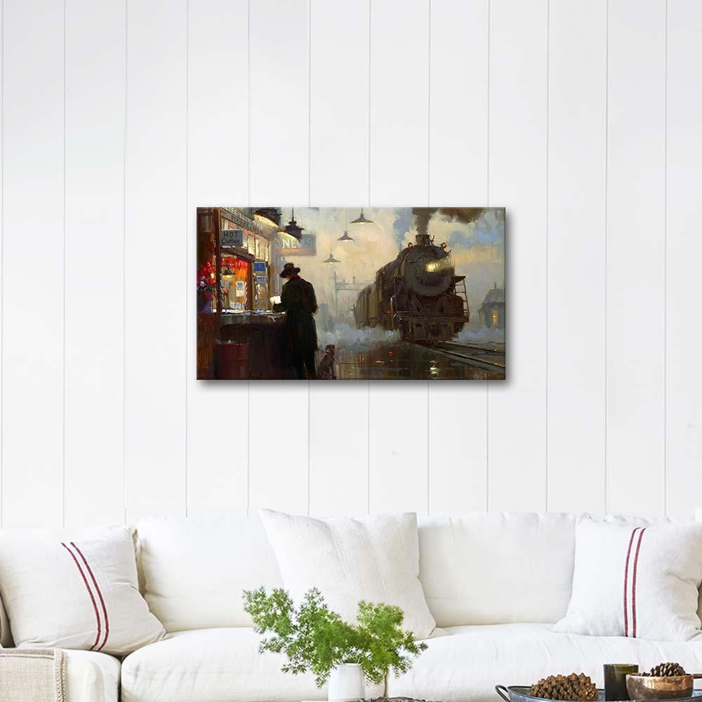 Tren İstasyonu Kanvas Tablo