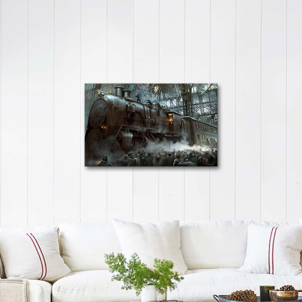 Transcontinental Steampunk Art Print