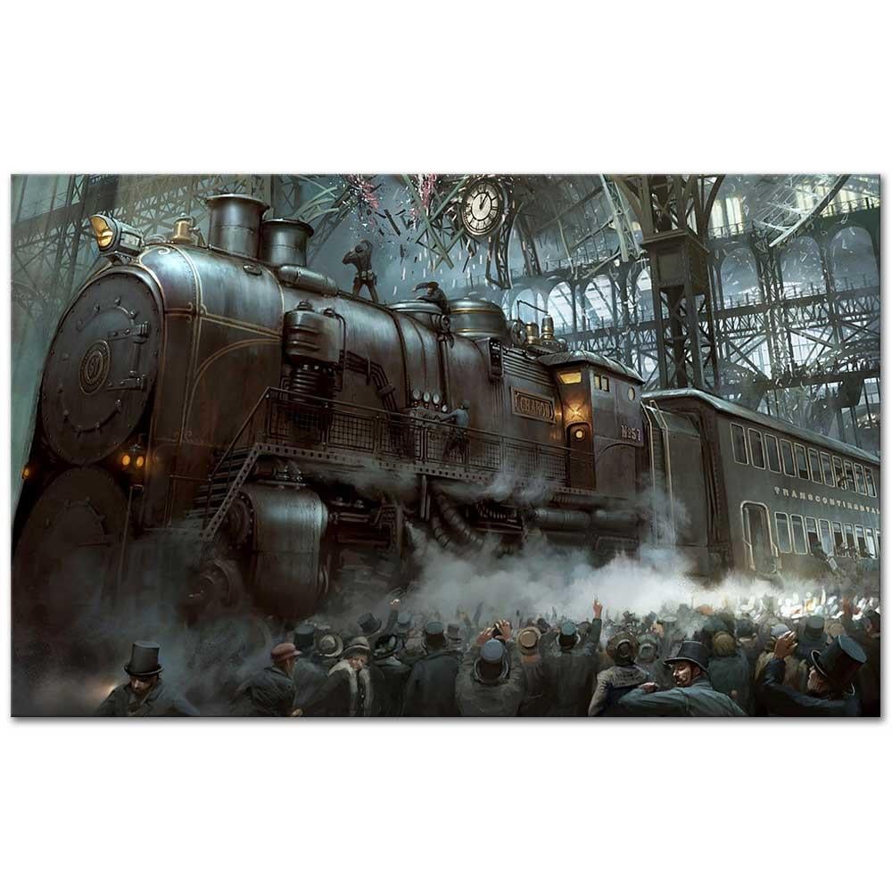 Transcontinental Steampunk as Art Print