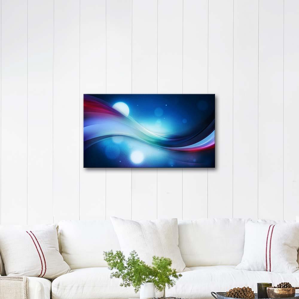 Maviden Geçişler Kanvas Tablo