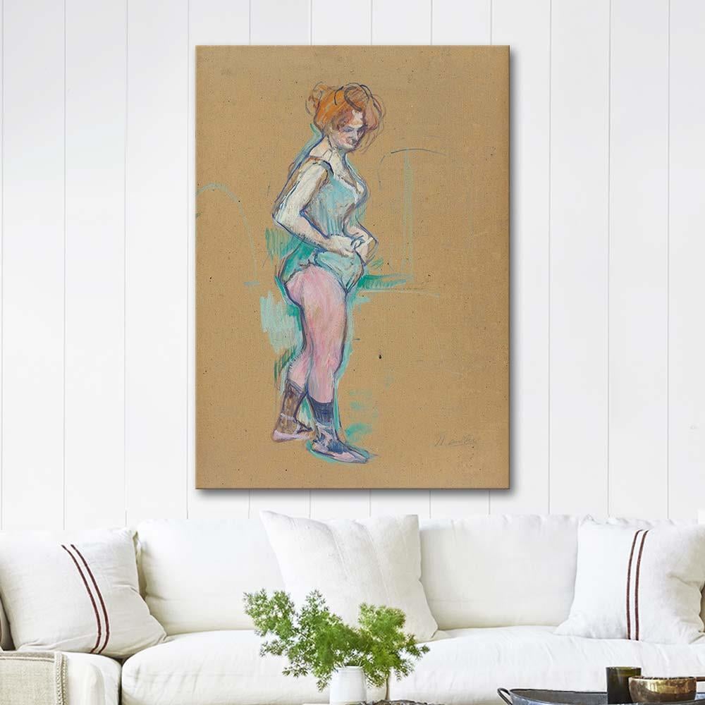 Trapeze Artist at Cirque Fernando by Henri de Toulouse-Lautrec as Art Print