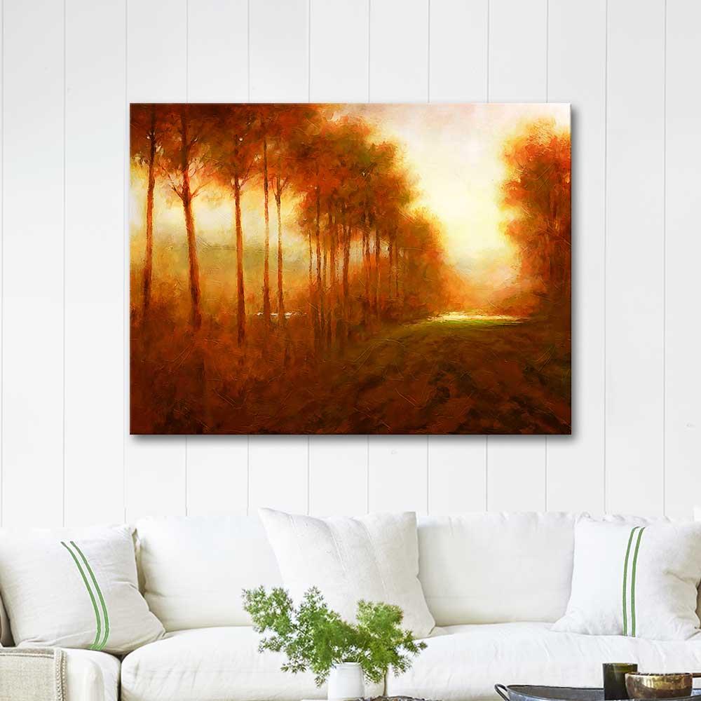 Trees in Autumn as Art Print