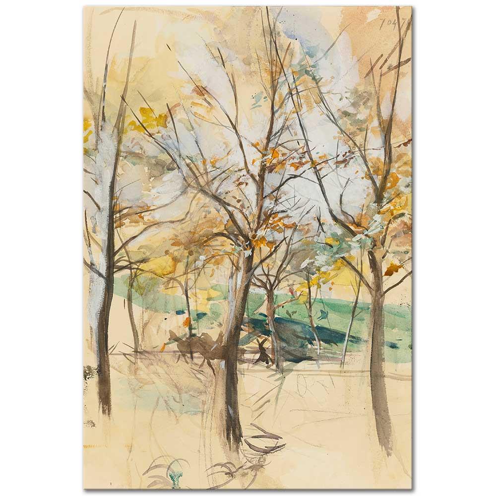 Giovanni Boldini Bois De Boulogne'de Ağaçlar Kanvas Tablo