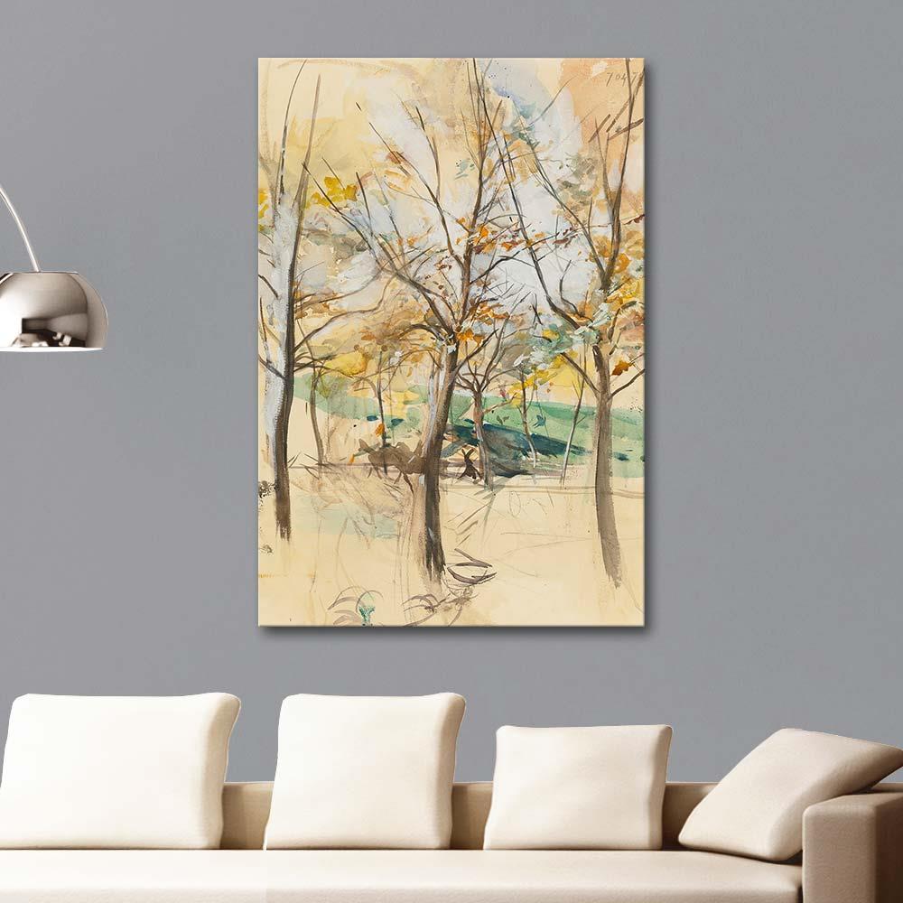 Giovanni Boldini Bois De Boulogne'de Ağaçlar Kanvas Tablo