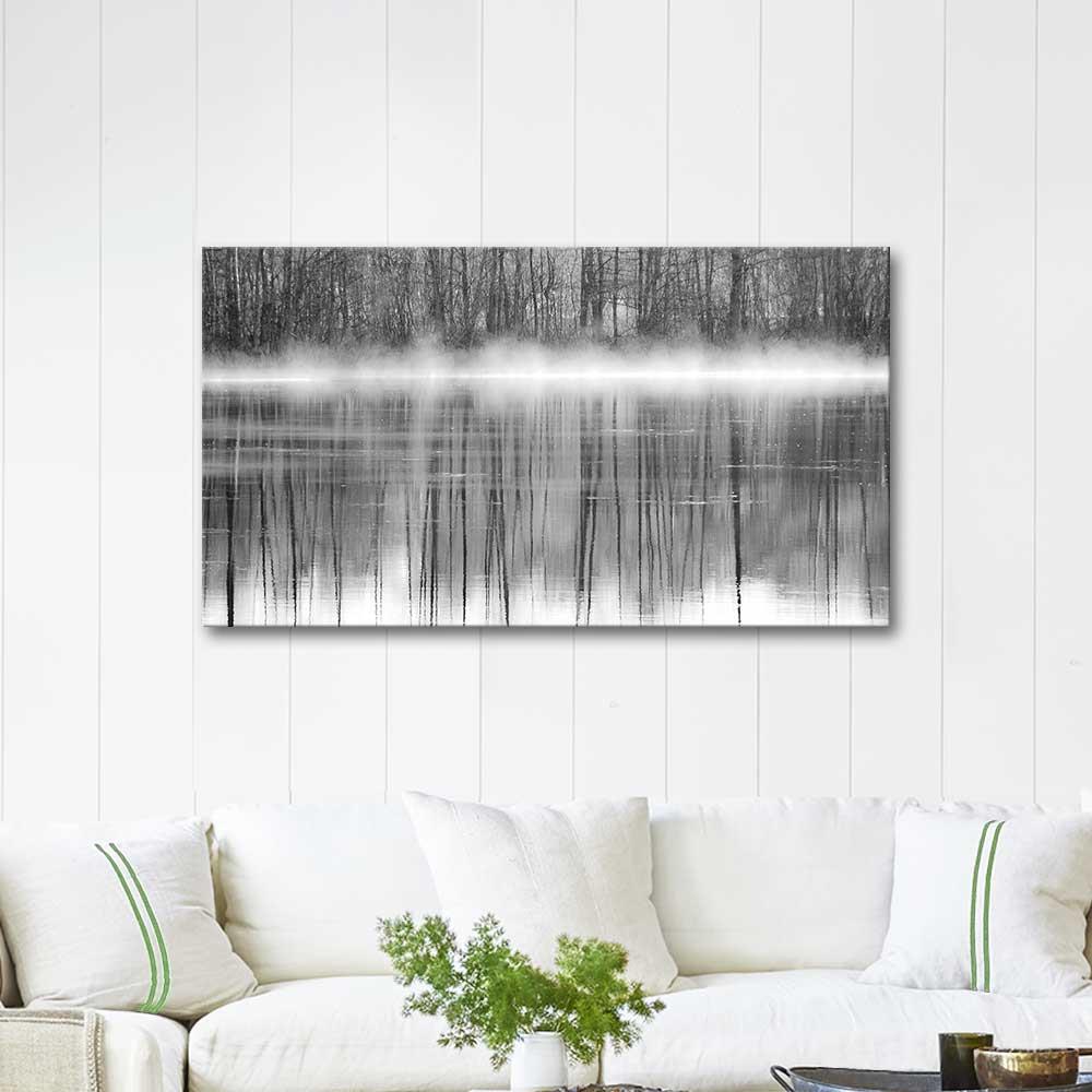 Trees Reflections in Water as Art Print