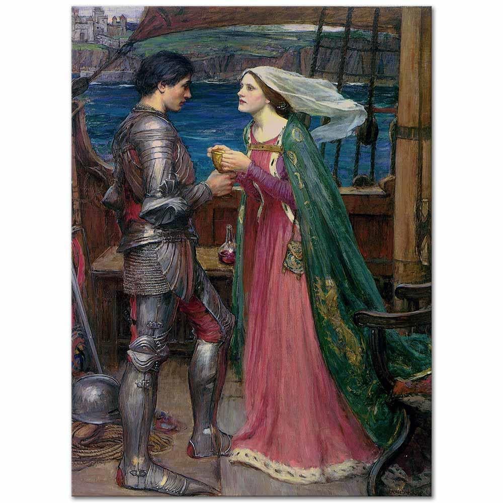 Tristan and Isolde with the Potion by John William Waterhouse