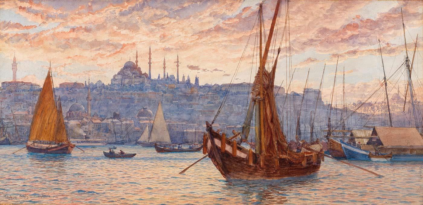 Tristram Ellis Haliç Manzarası Kanvas Tablo