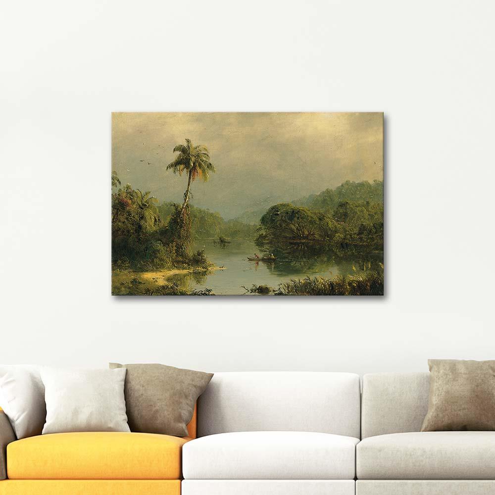 Frederic Edwin Church Magdalena Manzarası Kanvas Tablo