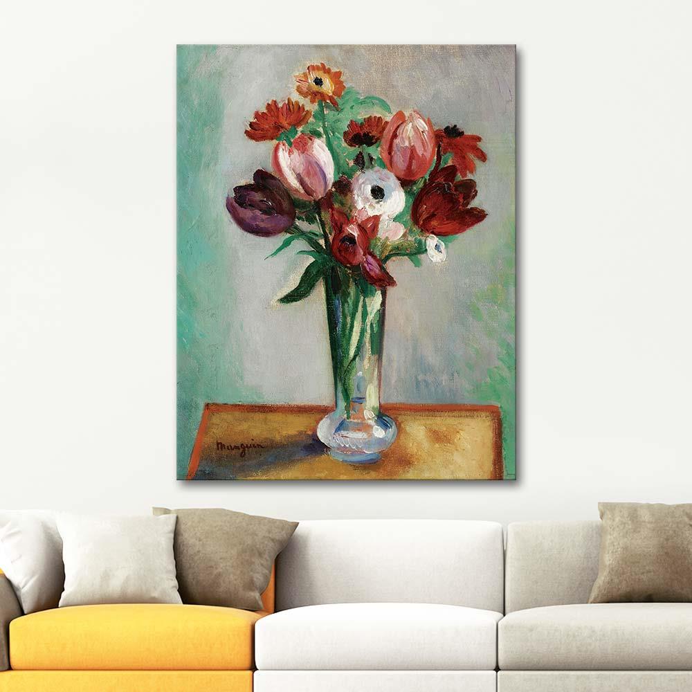 Tulips and Ranunculus by Henri Manguin as Art Print
