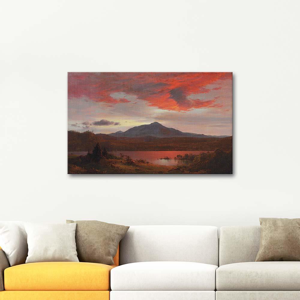 Frederic Edwin Church Şafak Sökerken Kanvas Tablo