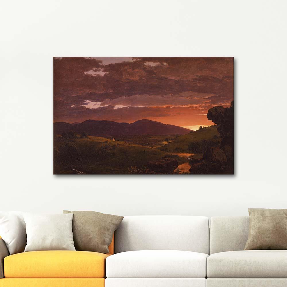 Twixt Day and Night by Frederic Edwin Church as Art Print