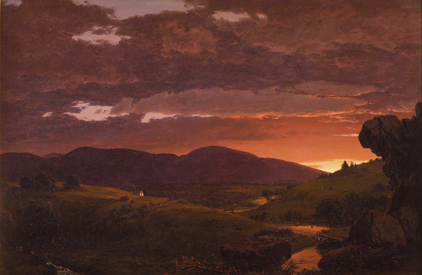 Twixt Day and Night by Frederic Edwin Church as Art Print