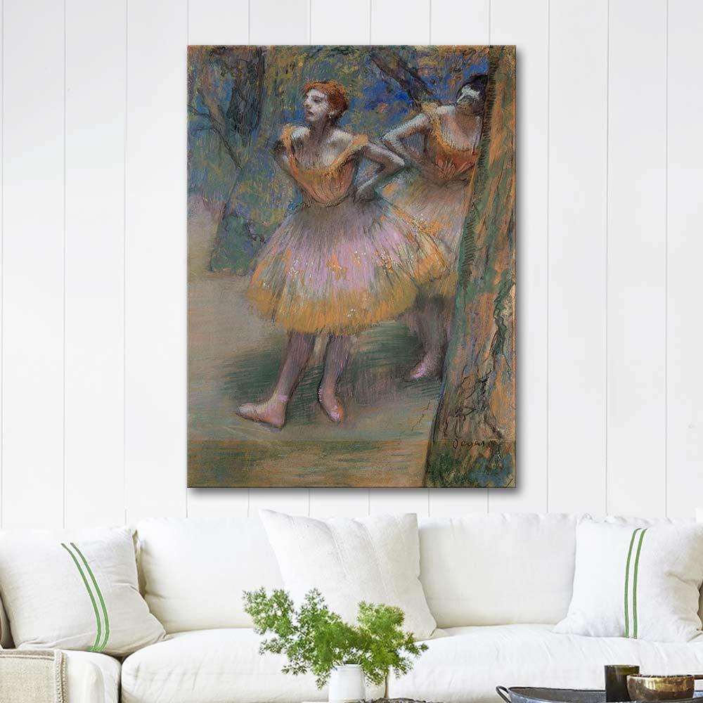 Two Dancers 1893 by Edgar Degas as Art Print