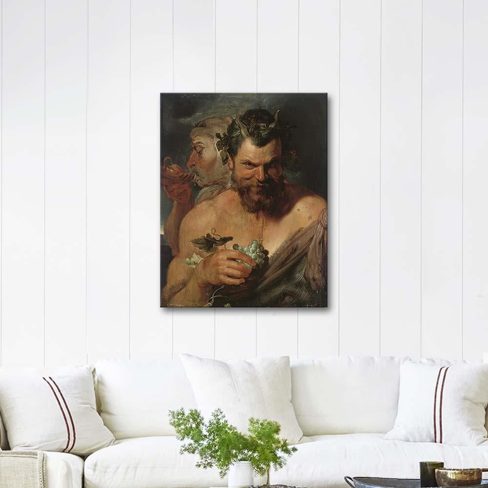 Two Satyrs by Peter Paul Rubens as Art Print