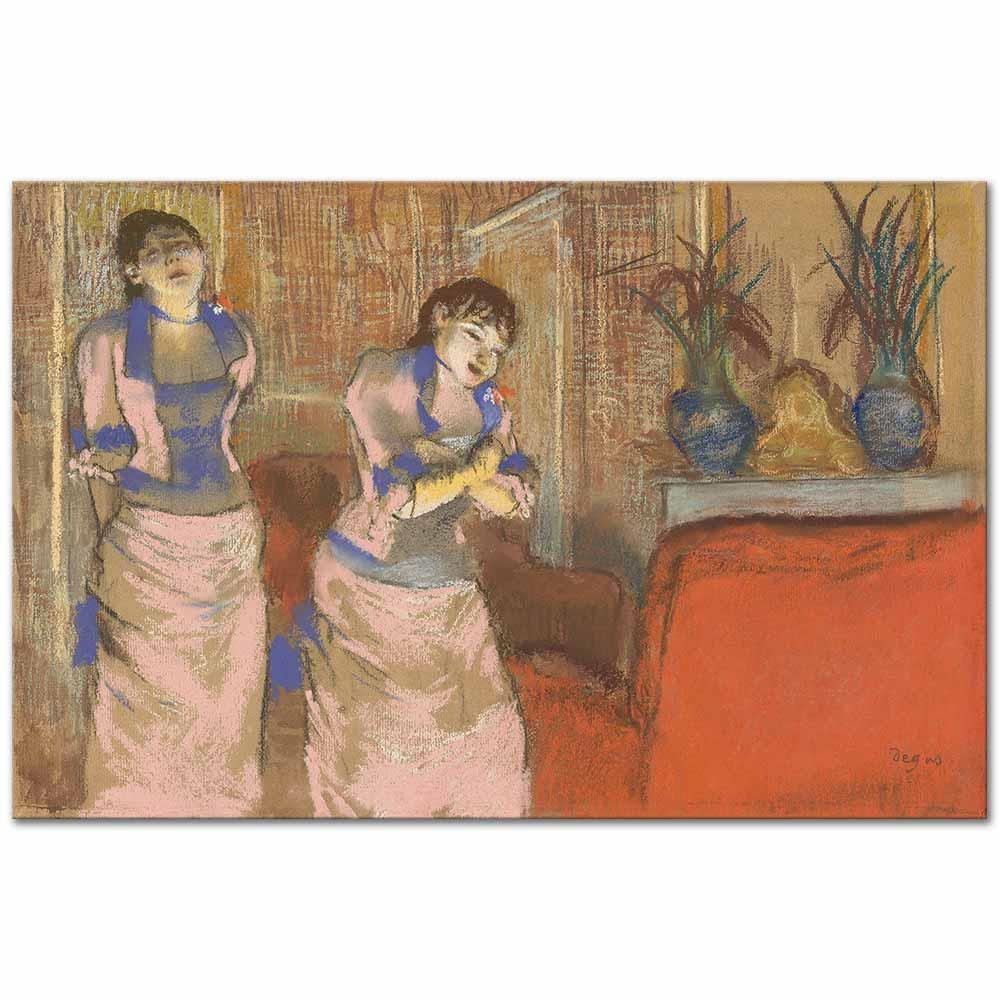Two Women by Edgar Degas as Art Print