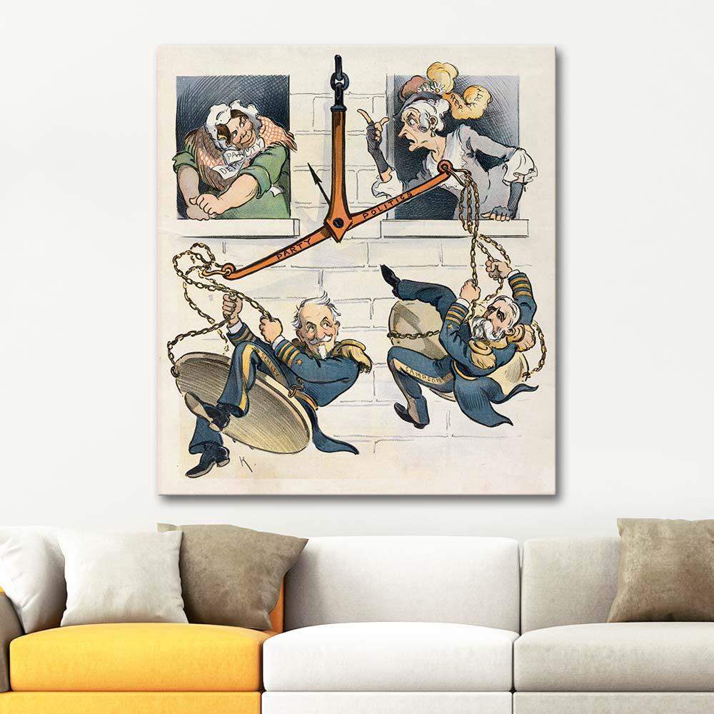 Udo Keppler Politika Oyunu Kanvas Tablo