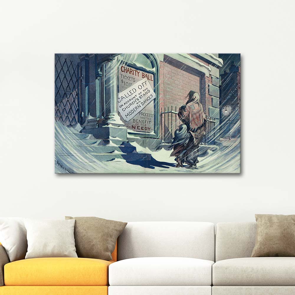 Udo Keppler Faith Hope and Charity these three but the Greatest of these is Tango Art Print