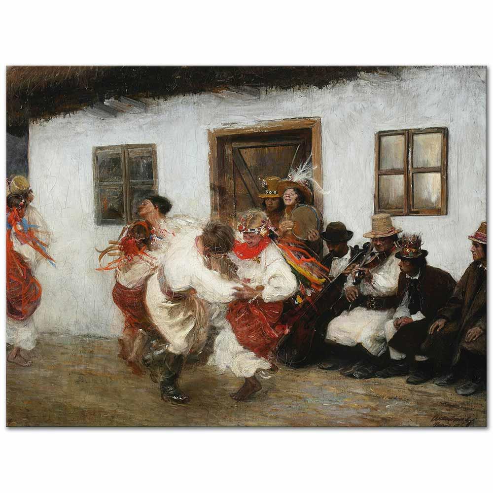 Ukrainian Folk Dance by Teodor Axentowicz as Art Print