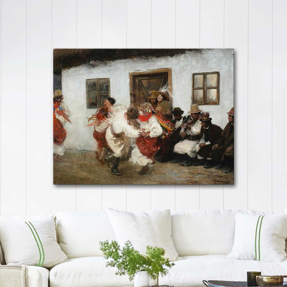 Ukrainian Folk Dance by Teodor Axentowicz as Art Print