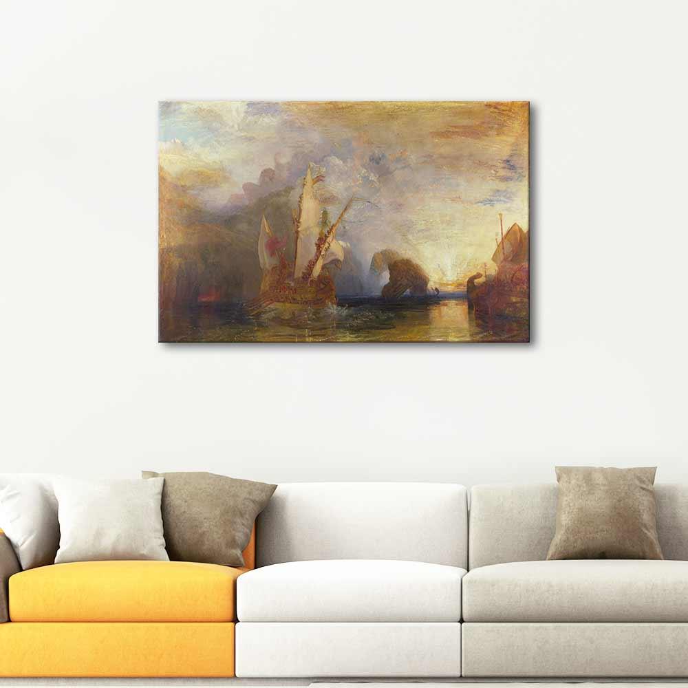 Ulysses Deriding Polyphemus by Joseph Mallord William Turner as Art Print