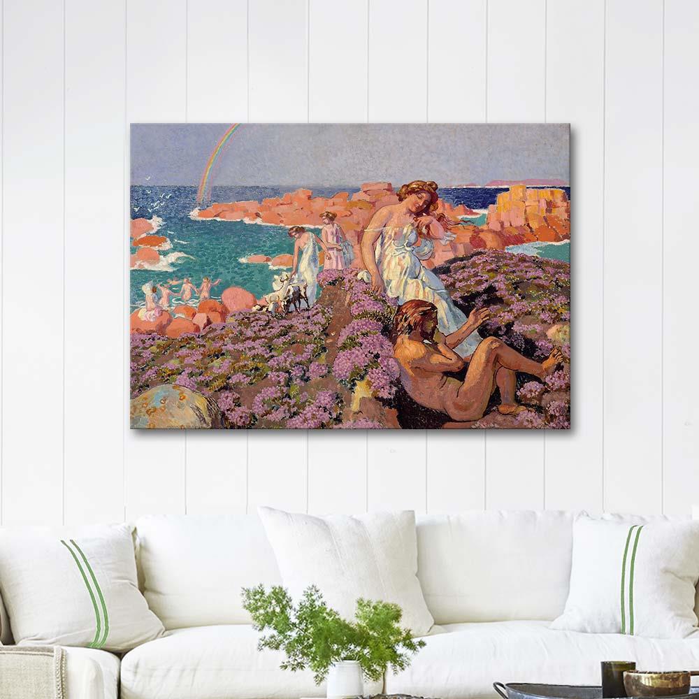 Maurice Denis Ulysses ve Calypso Kanvas Tablo