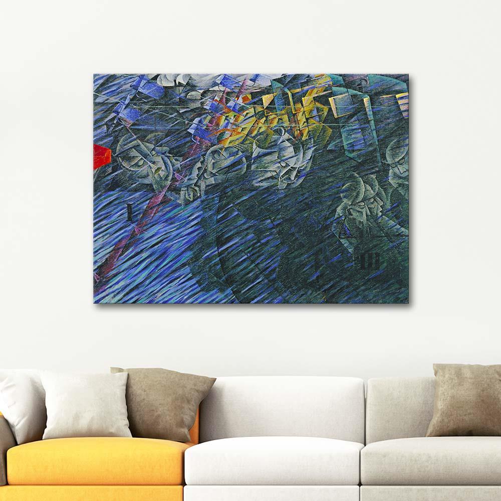 Umberto Boccioni States of Mind 02 Those Who Go Art Print