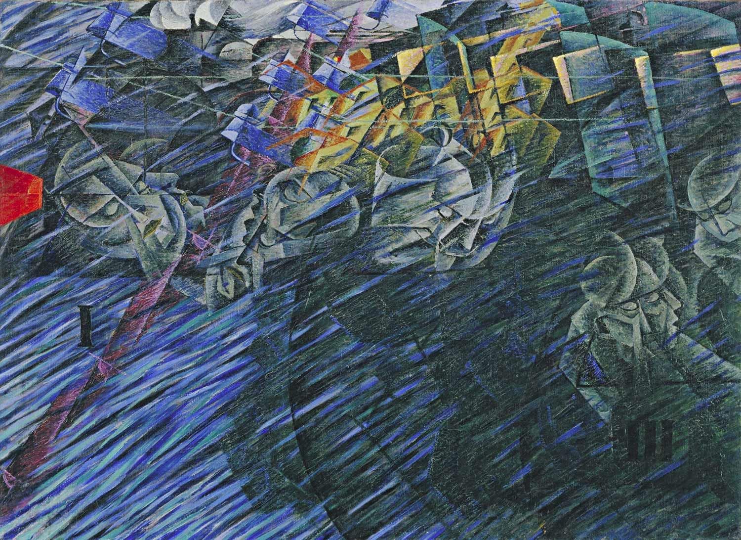 States of Mind 02 Those Who Go by Umberto Boccioni