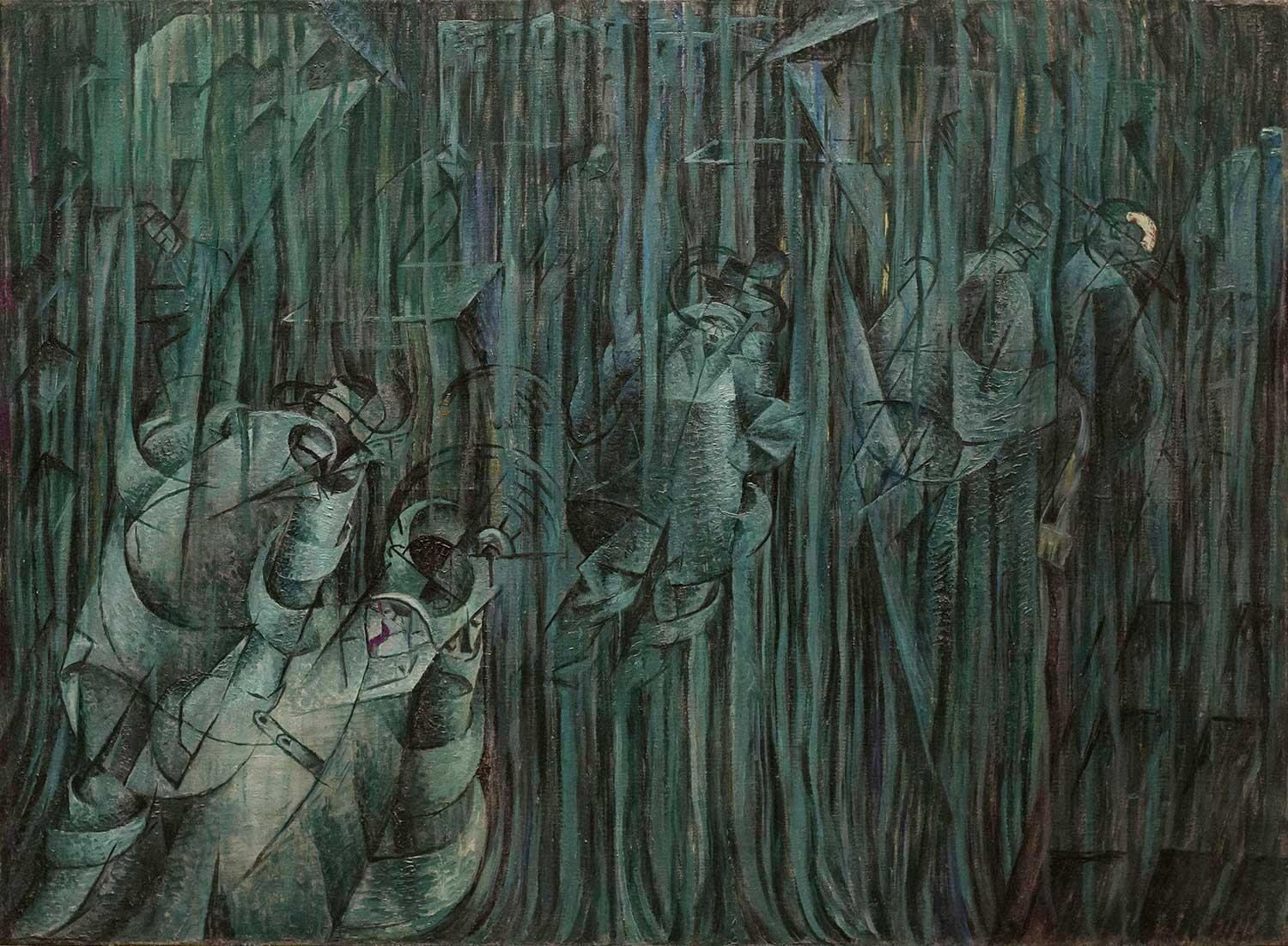 States Of Mind III Those Who Stay by Umberto Boccioni