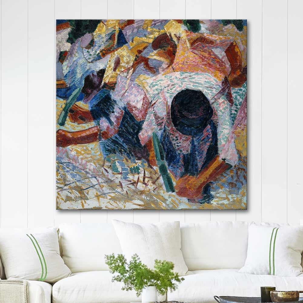 Umberto Boccioni The Street Pavers Art Print