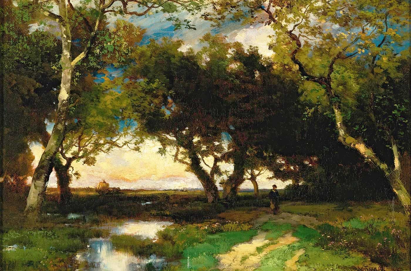 Under The Trees by Thomas Moran as Art Print