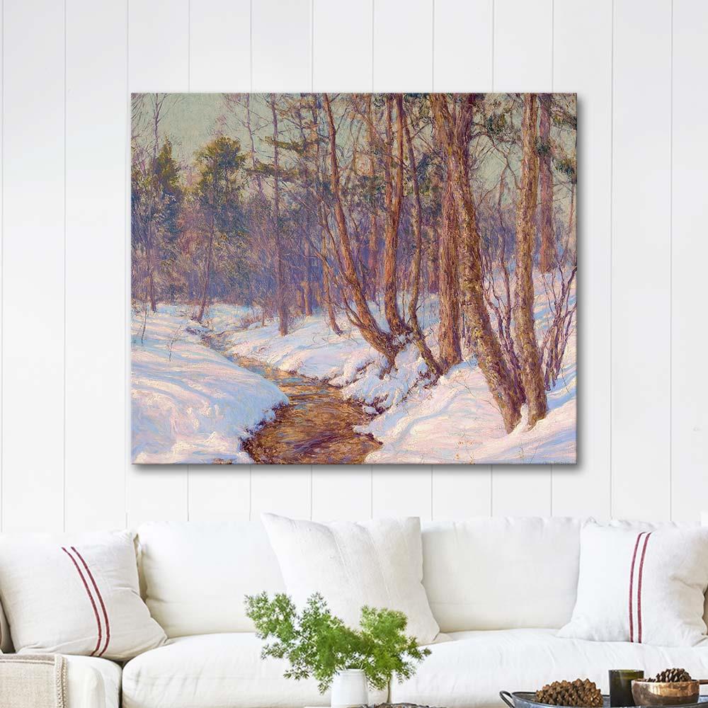 Upland Stream Mohawk Valley by Walter Launt Palmer as Art Print