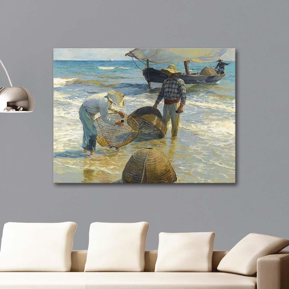 Valencian Fishermen (Pescadores Valencianos) by Joaquin Sorolla as Art Print