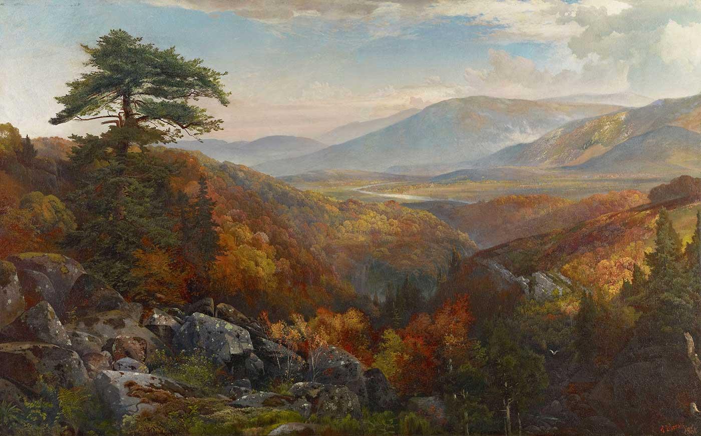 Valley of the Catawissa in Autumn by Thomas Moran as Art Print