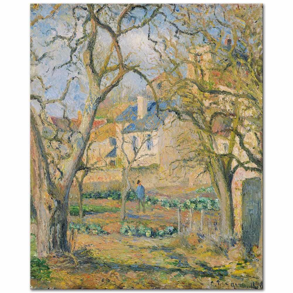 Camille Pissarro Sebze Bahçesi Kanvas Tablo