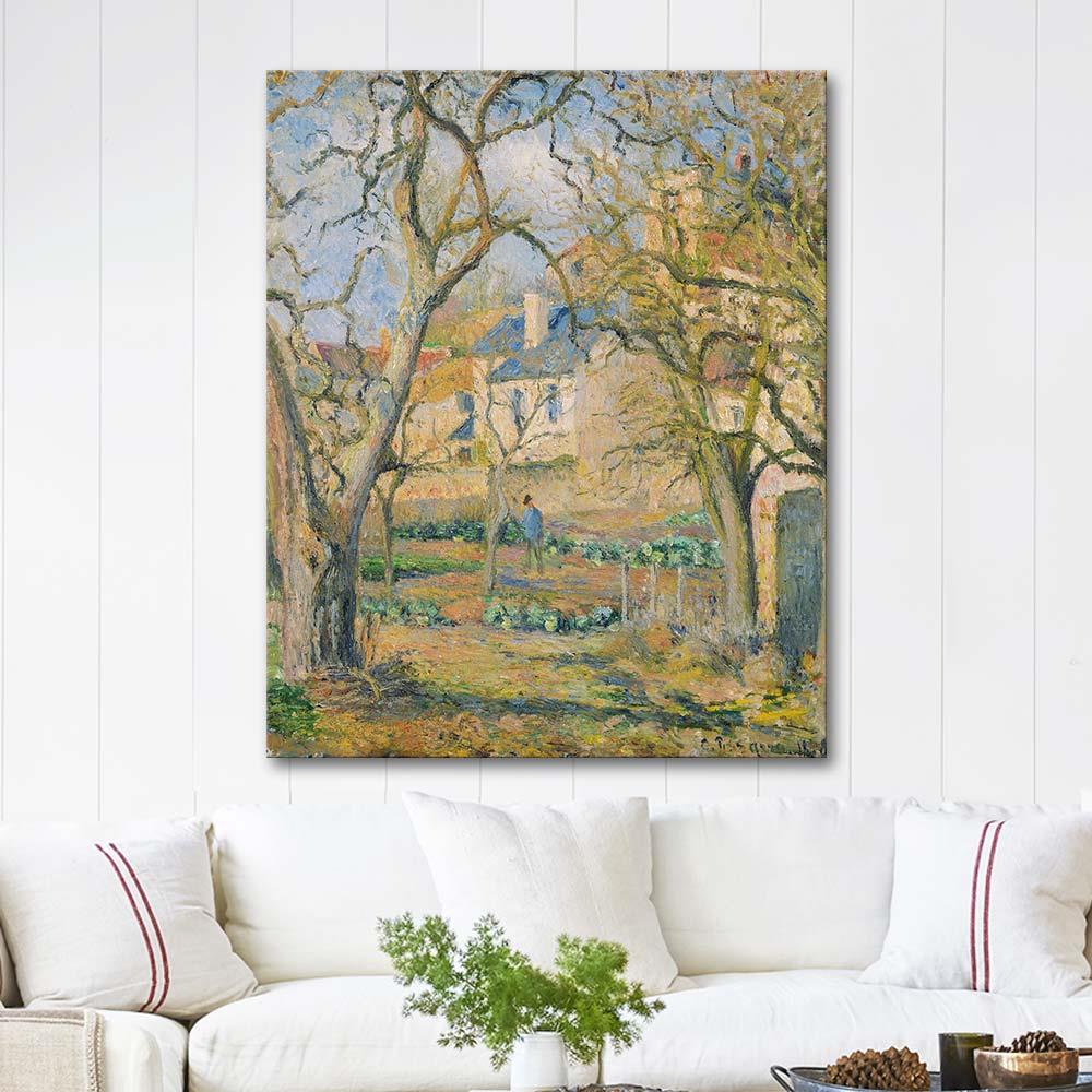 Camille Pissarro Sebze Bahçesi Kanvas Tablo