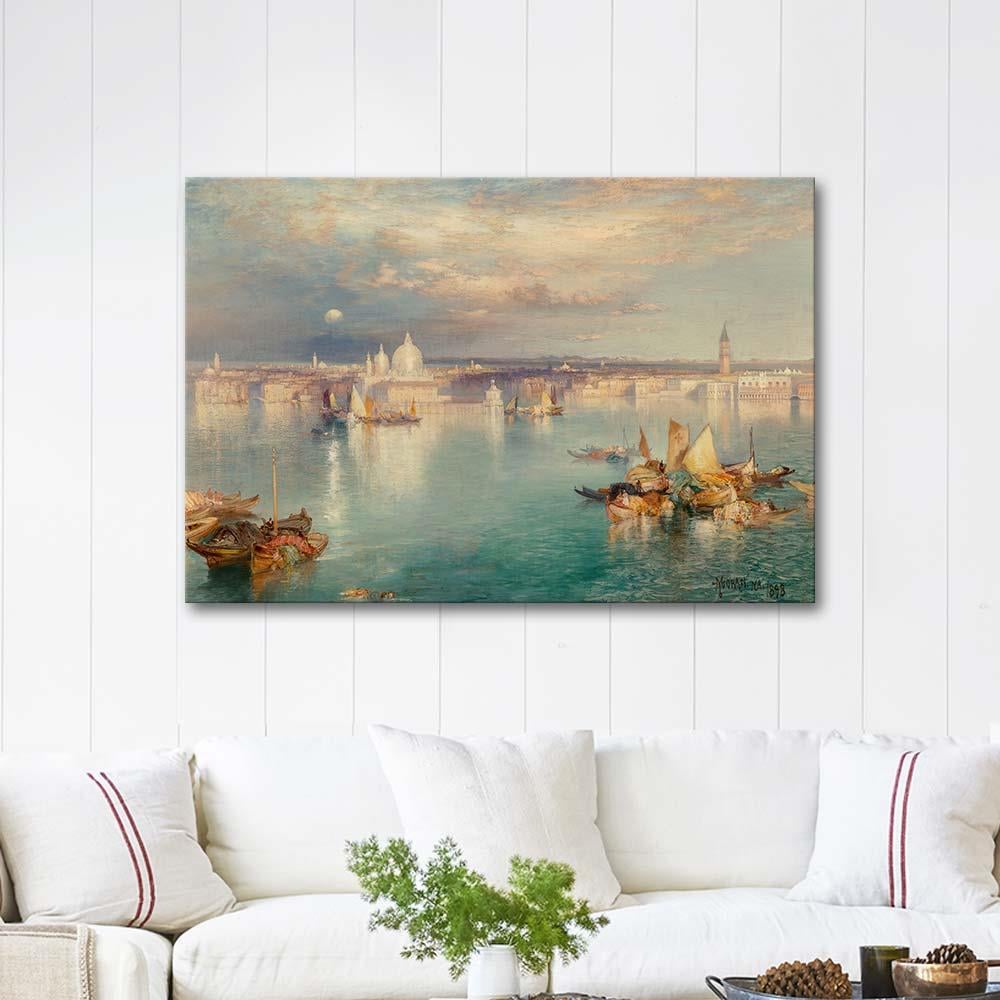 Thomas Moran Venedik Görünümü Kanvas Tablo
