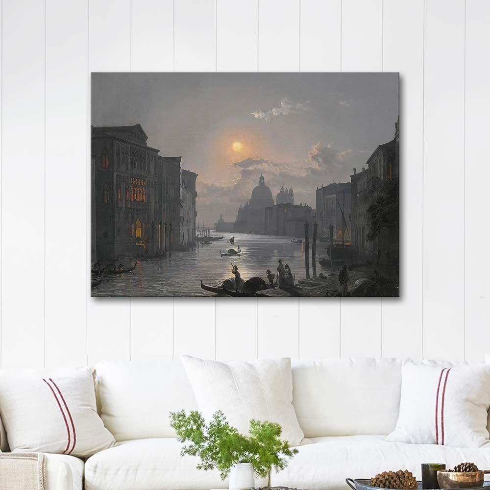 Venice A View Of The Grand Canal by Friedrich Paul Nerly as Art Print