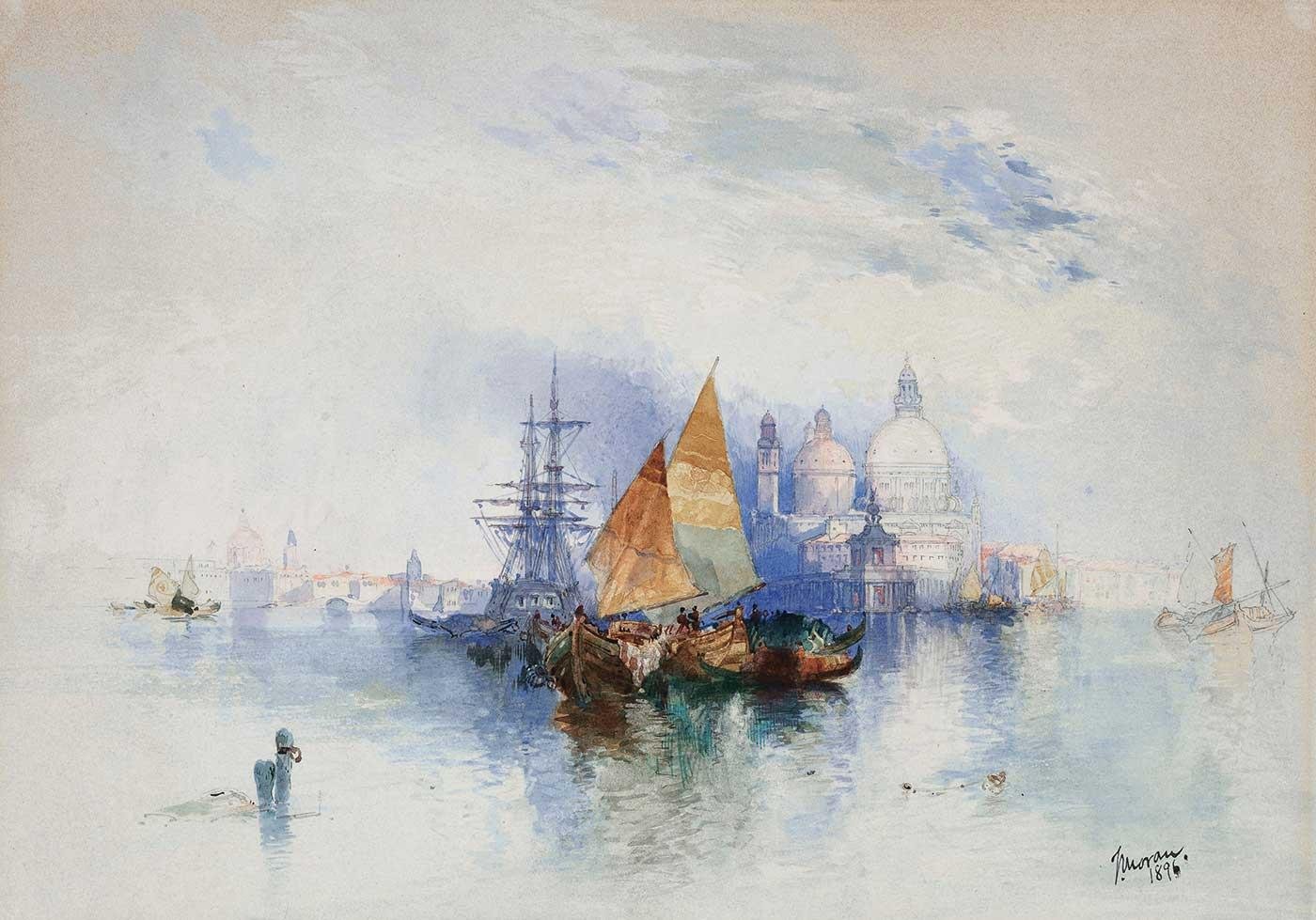 Thomas Moran Venedik Kanvas Tablo