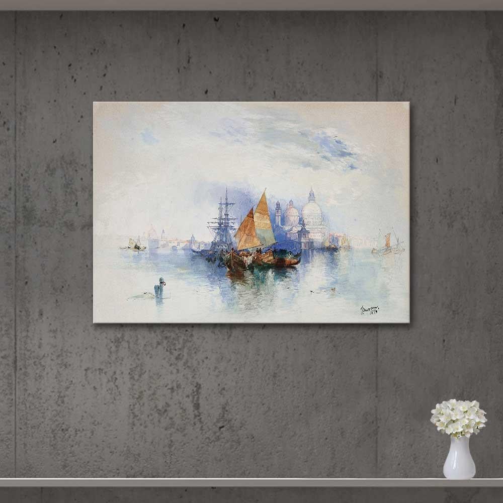 Thomas Moran Venedik Kanvas Tablo