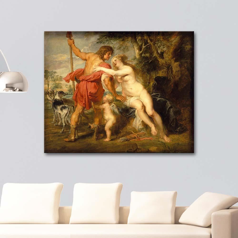 Peter Paul Rubens Venüs ve Adonis Kanvas Tablo