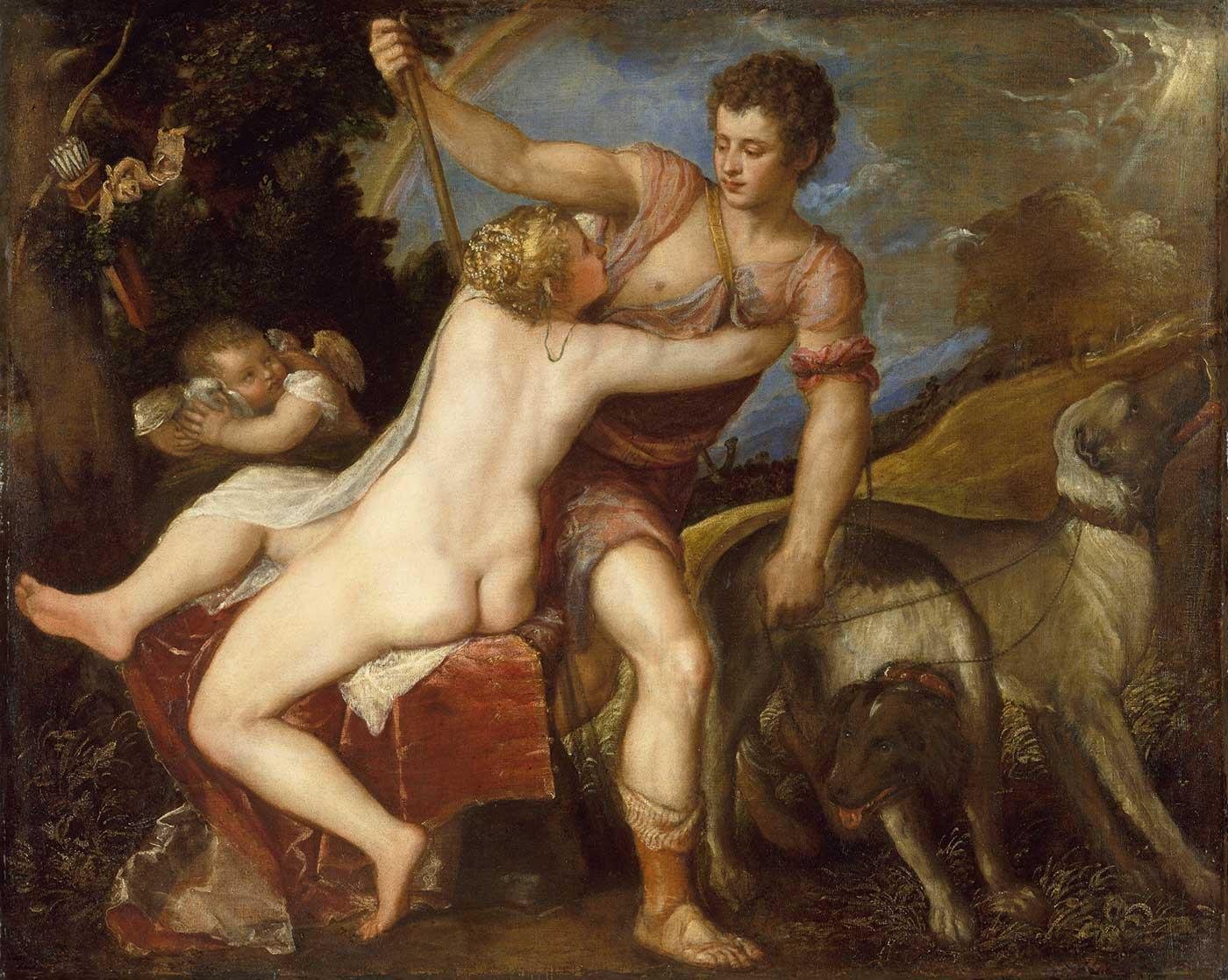 Venus and Adonis by Titian