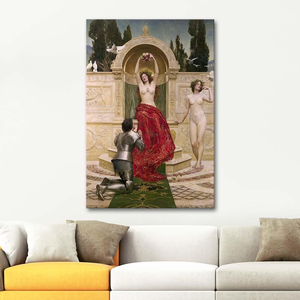 John Collier Tannhäuser Operasından Bir Sahne Kanvas Tablo