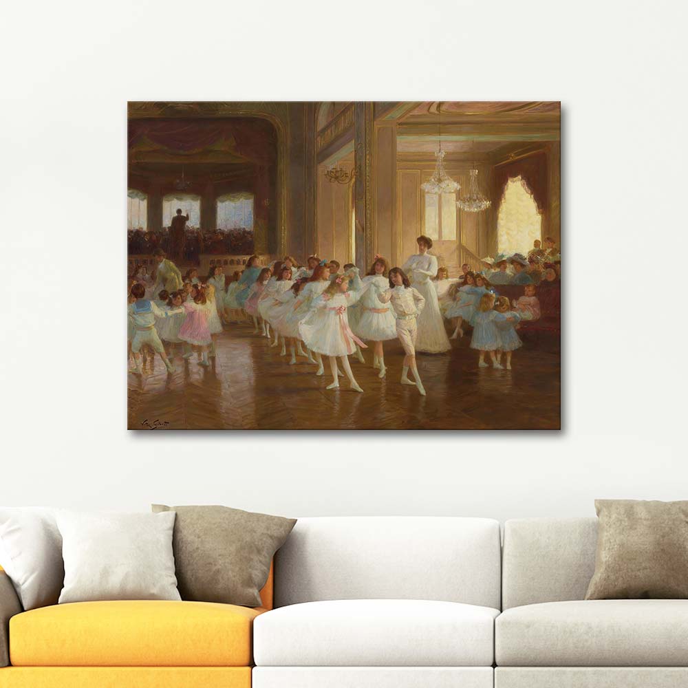 Victor Gabriel Gilbert The Children's Dance Recital Art Print