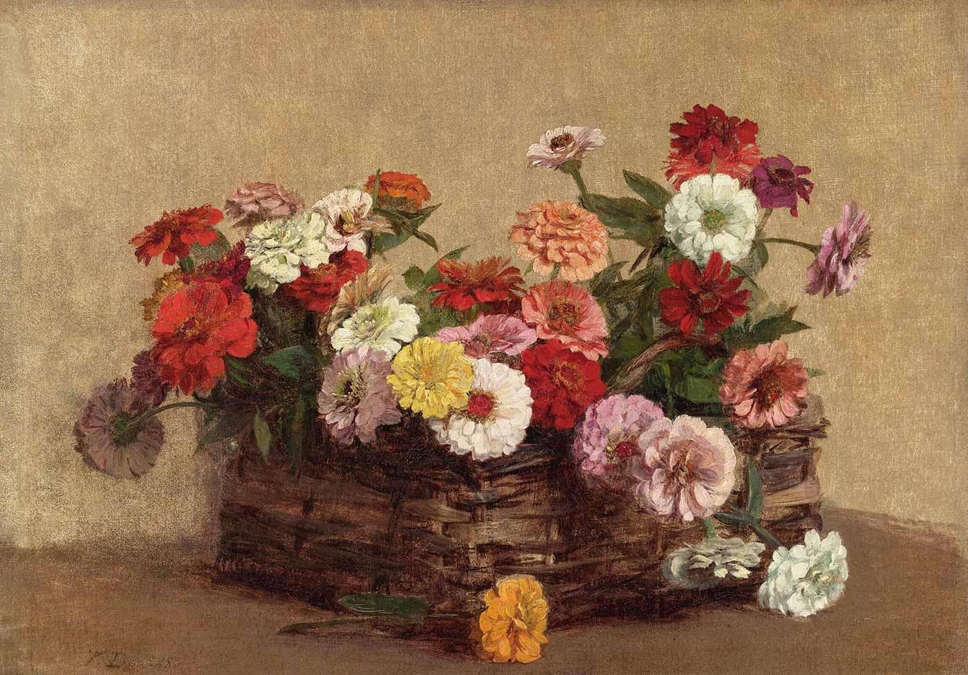 Victoria Dubourg Fantin Latour Sepette Zinyalar Kanvas Tablo