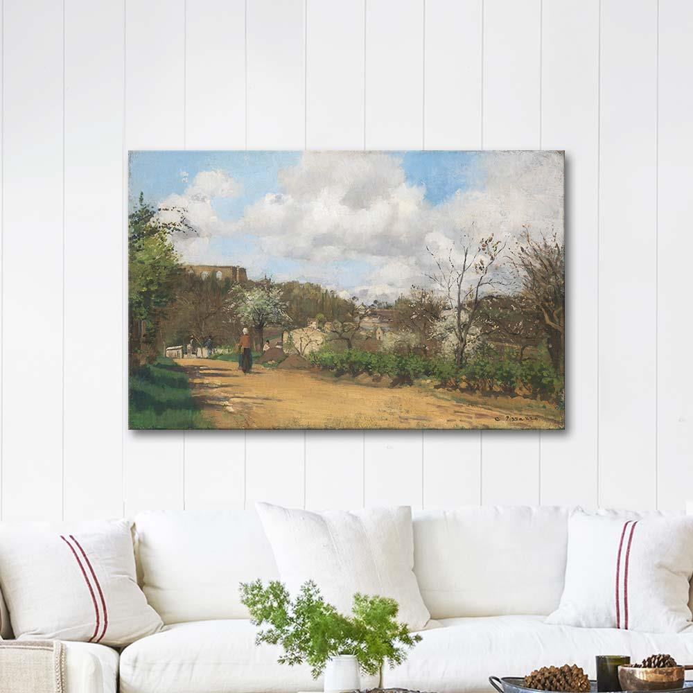 View from Louveciennes by Camille Pissarro as Art Print