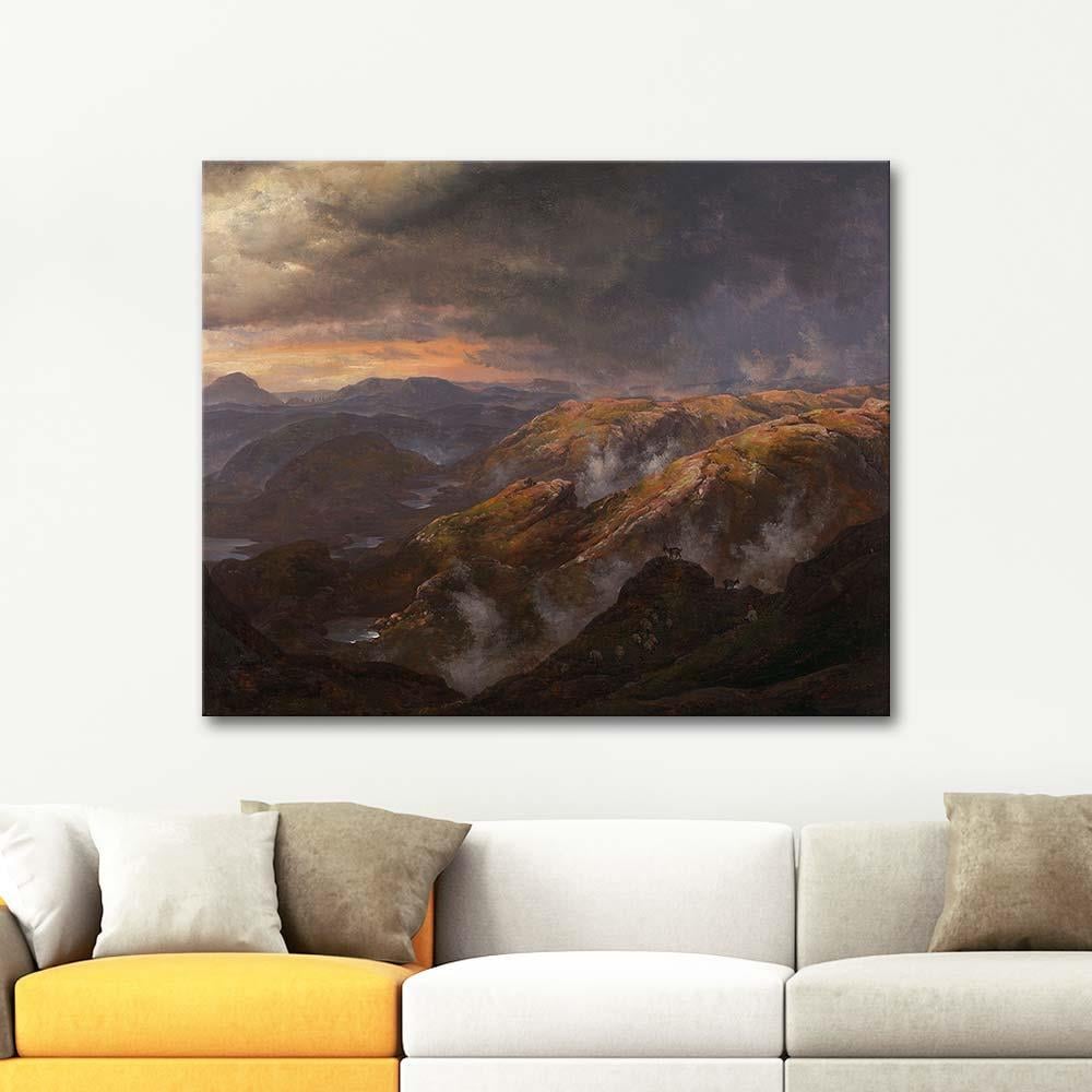 View From Lyshornet by Johan Christian Dahl as Art Print