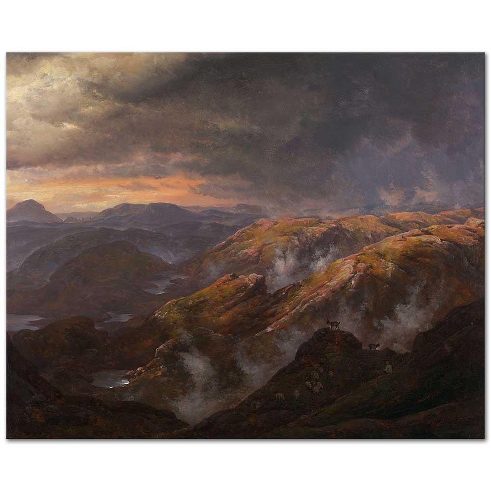 View From Lyshornet by Johan Christian Dahl as Art Print