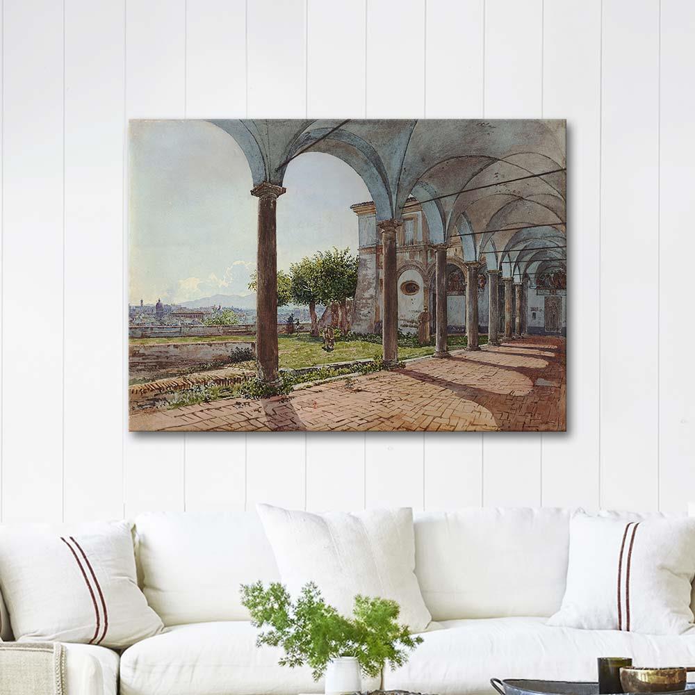 View from Sant'Onofrio on Rome by Rudolf Ritter von Alt as Art Print